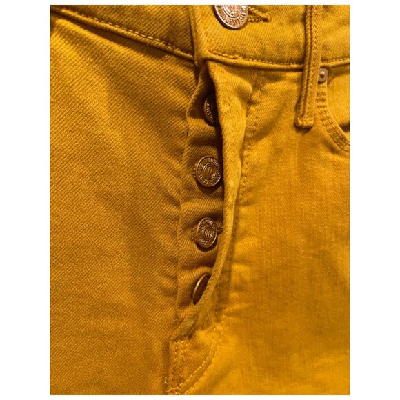 MOTHER The Stunner Ankle Fray Buck Thorn Brown Skinny Button Fly Jeans - Picture 4 of 7